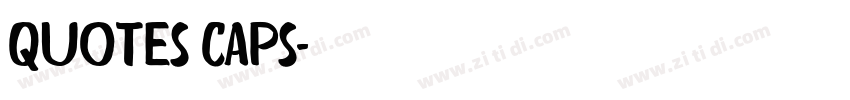 Quotes Caps字体转换